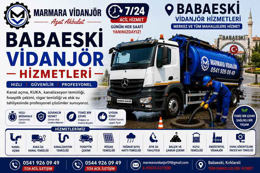 babaeski-vidanjör-hizmeti